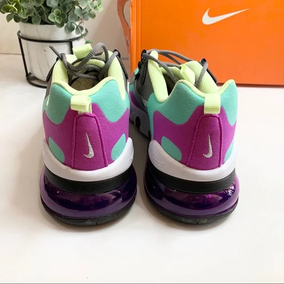 Nike Girls' Big Air Max 270 React Casual Sneakers Shoes 7Y BQ0103-007 - Picture 6 of 12